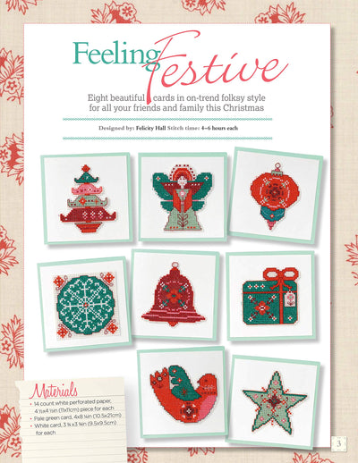 Cross Stitched Cards for the Holidays: Simply Stylish Cards and Tags for the Christmas Season (Design Originals) 40+ Charming Christmas Cards to Stitch, from the Editors of CrossStitcher Magazine