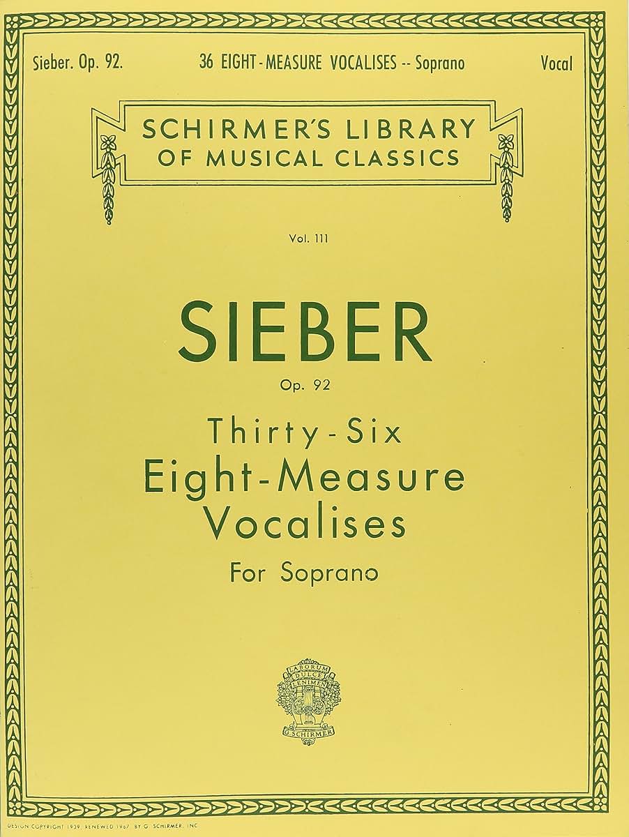 36 Eight-Measure Vocalises for Soprano, Op. 92