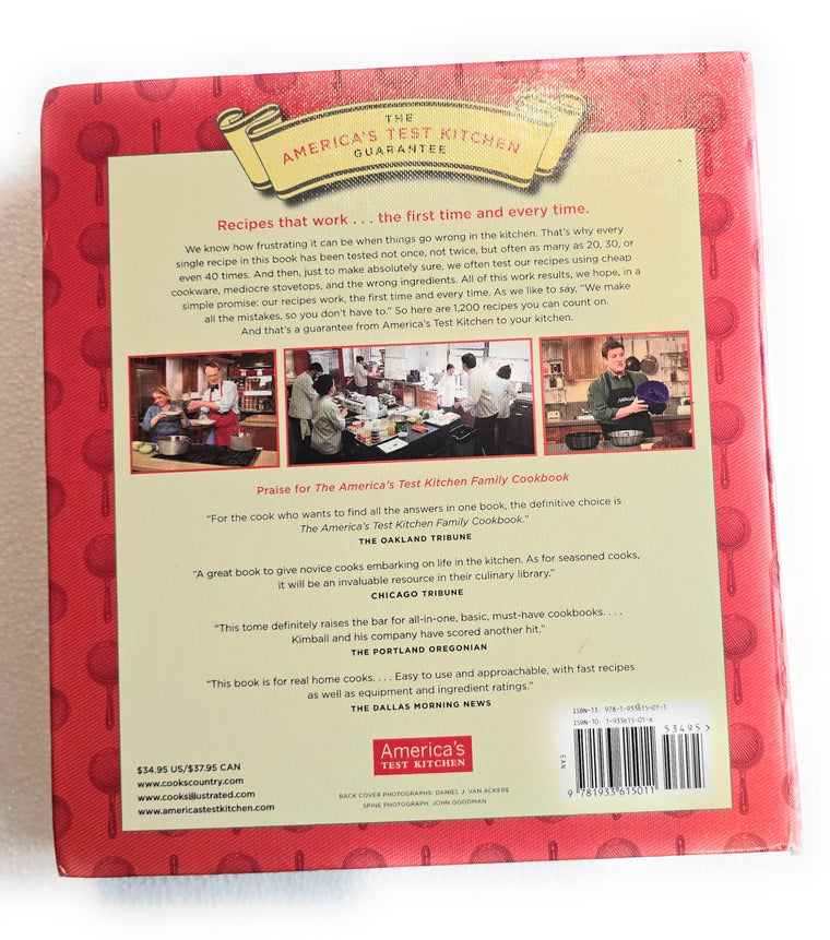 The America's Test Kitchen Family Cookbook, Heavy-Duty Revised Edition — back cover