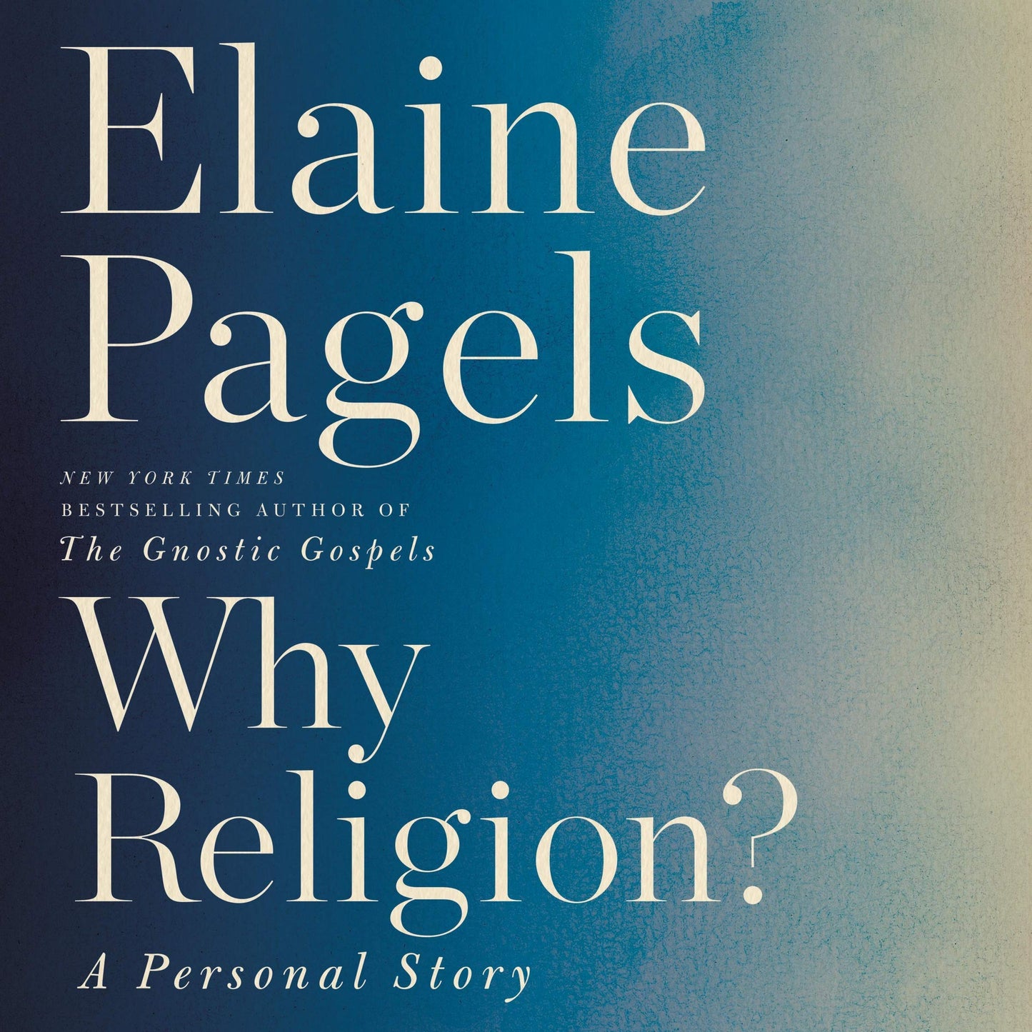 Why Religion? A Personal Story