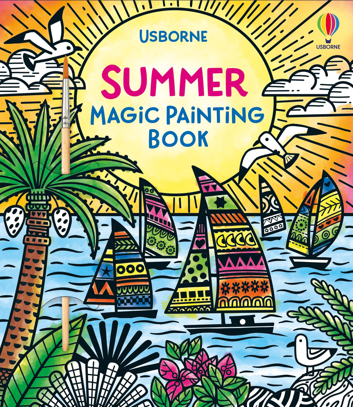 Summer Magic Painting Book: Kids Paint with Water Book For Mess-Free Fun