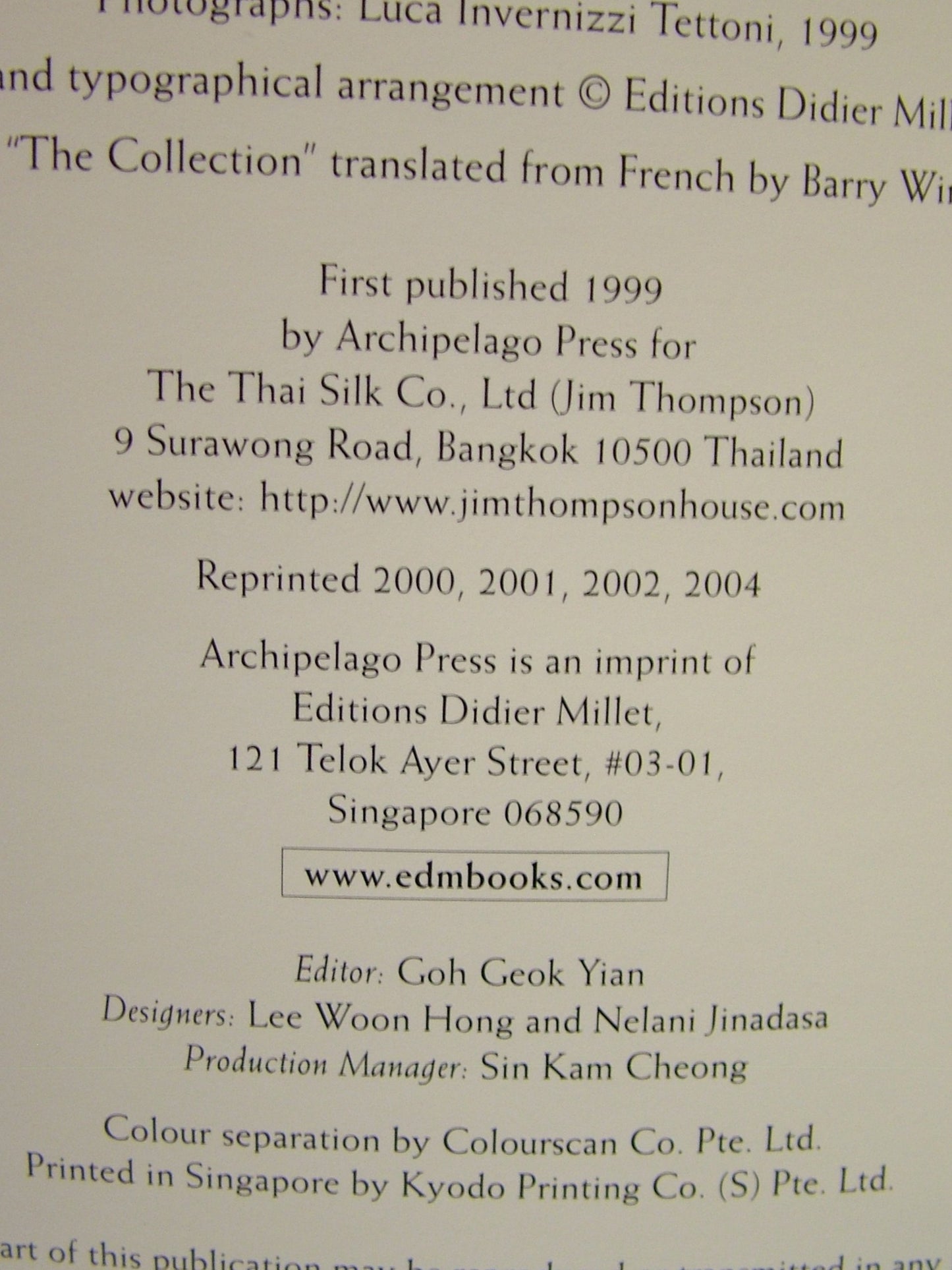 Jim Thompson:The House On The Klong