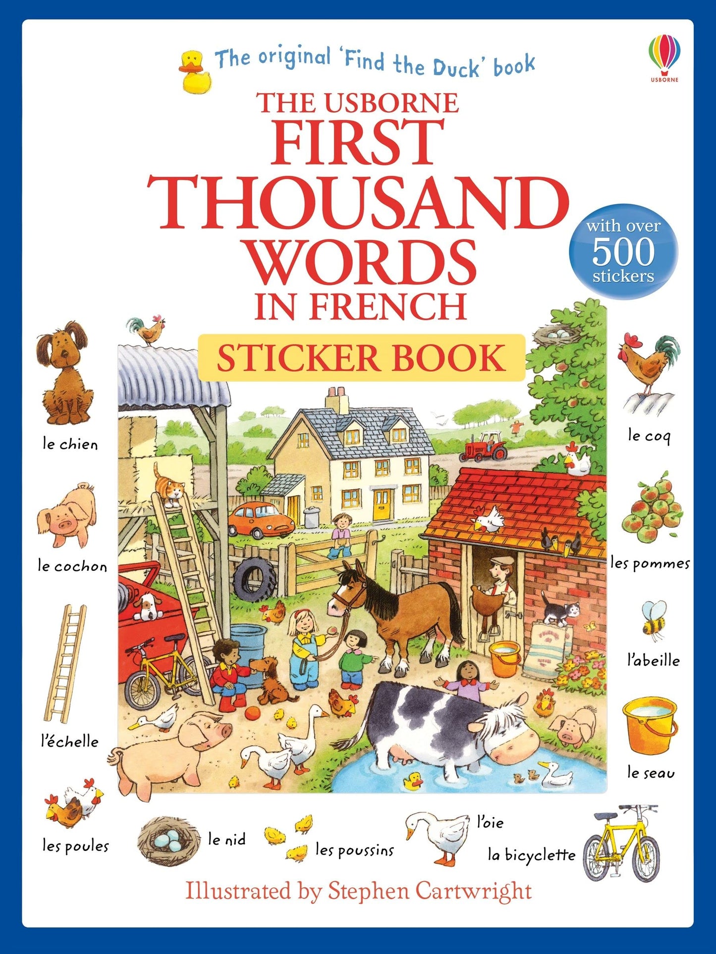 First thousand words in french sticker book