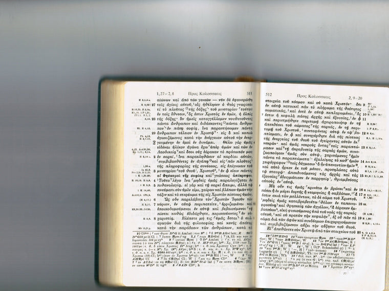 Novum Testamentum Graece — back cover
