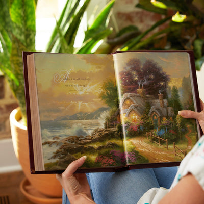 NKJV, Lighting the Way Home Family Bible, Hardcover, Red Let