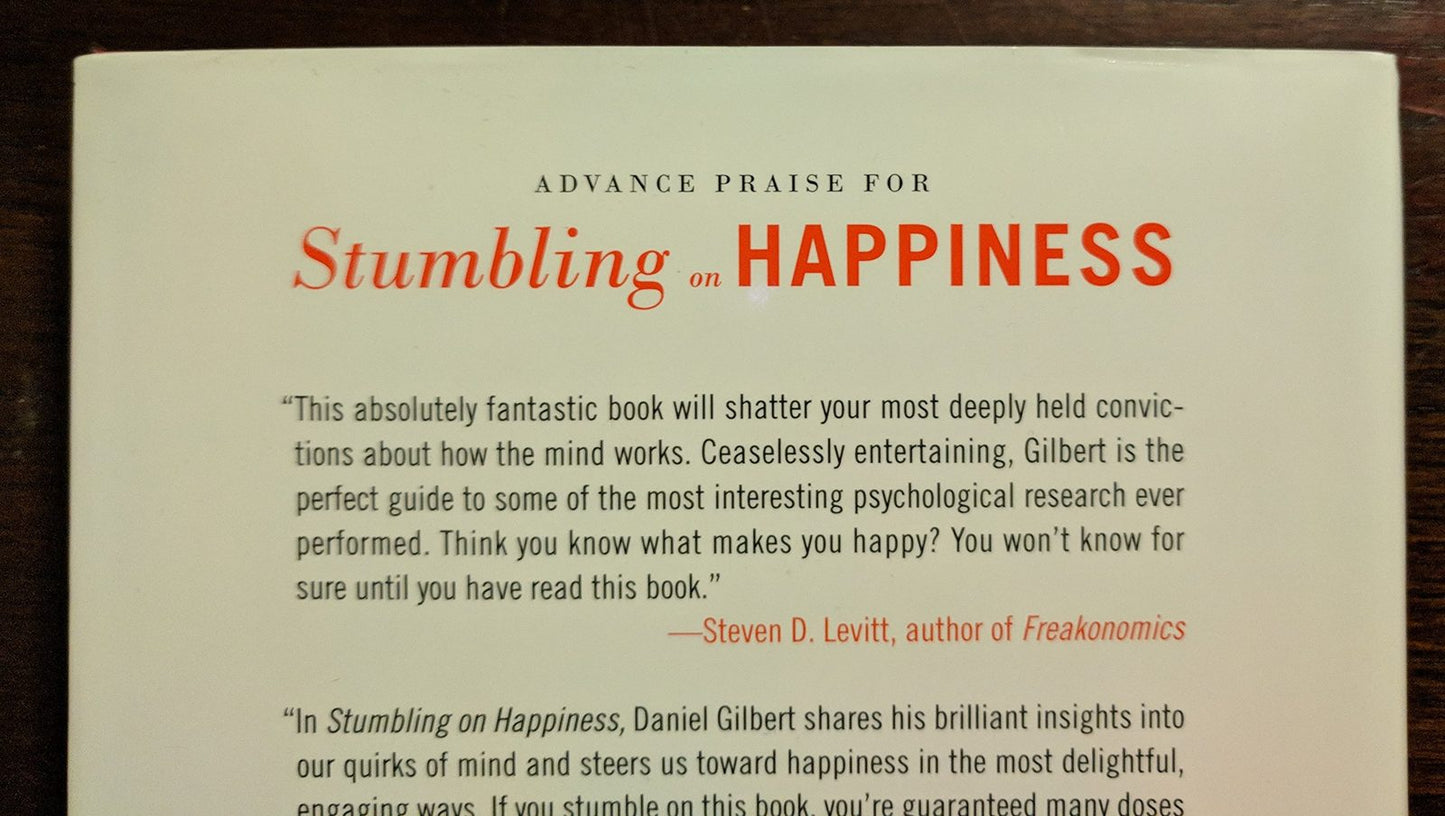Stumbling on Happiness