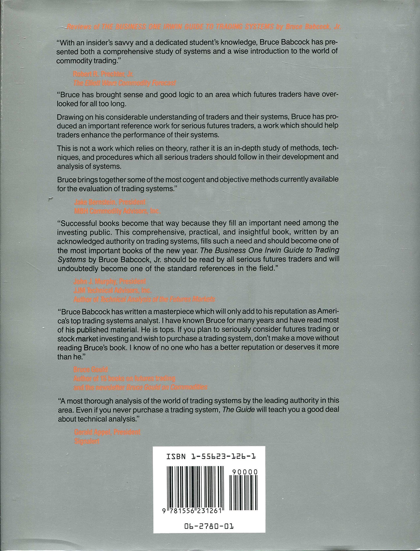 The Dow Jones-Irwin Guide To Trading Systems