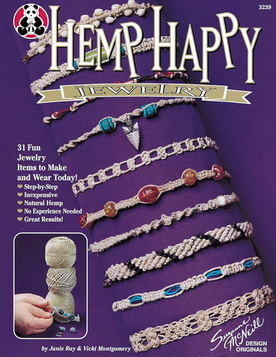 Hemp Happy: 31 Fun Jewelry Items to Make and Wear Today! (Design Originals) Step-by-Step Knots and Beginner-Friendly Macrame Projects for Friendship Bracelets, Anklets, Necklaces, Chokers, and More