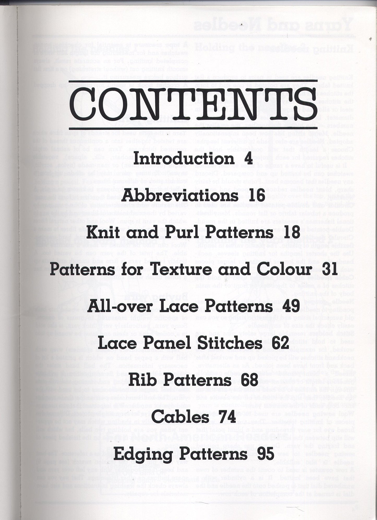 The Harmony Guide to Knitting Stitches