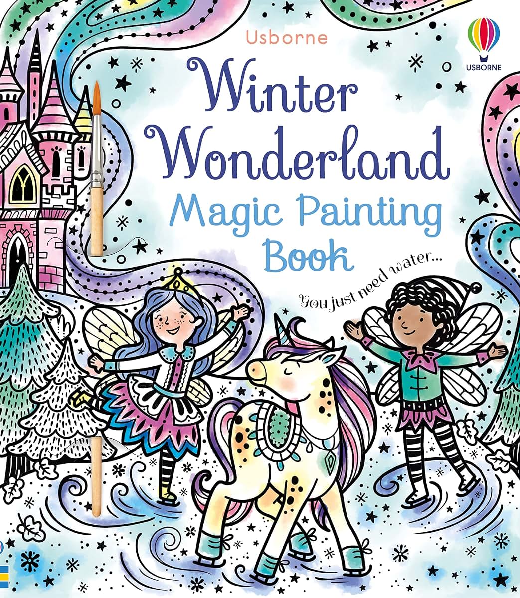 Winter Wonderland Magic Painting Book: A Winter and Holiday Book for Kids - A Mess-Free Festive Activity with Water-Activated Unicorns and Northern Lights for Children (Ages 5-8)