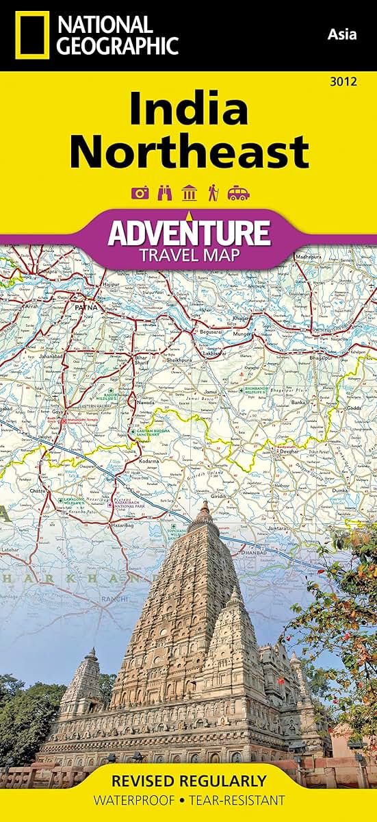 India Northeast Map (National Geographic Adventure Map, 3012)