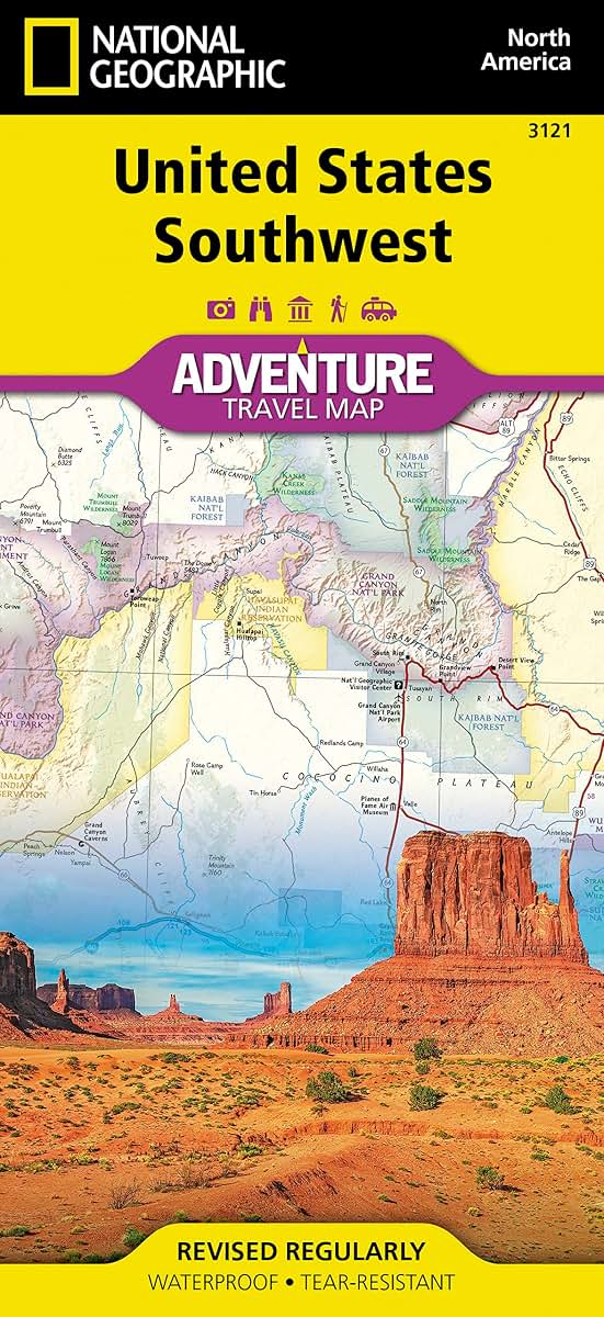 United States, Southwest Map (National Geographic Adventure Map, 3121)