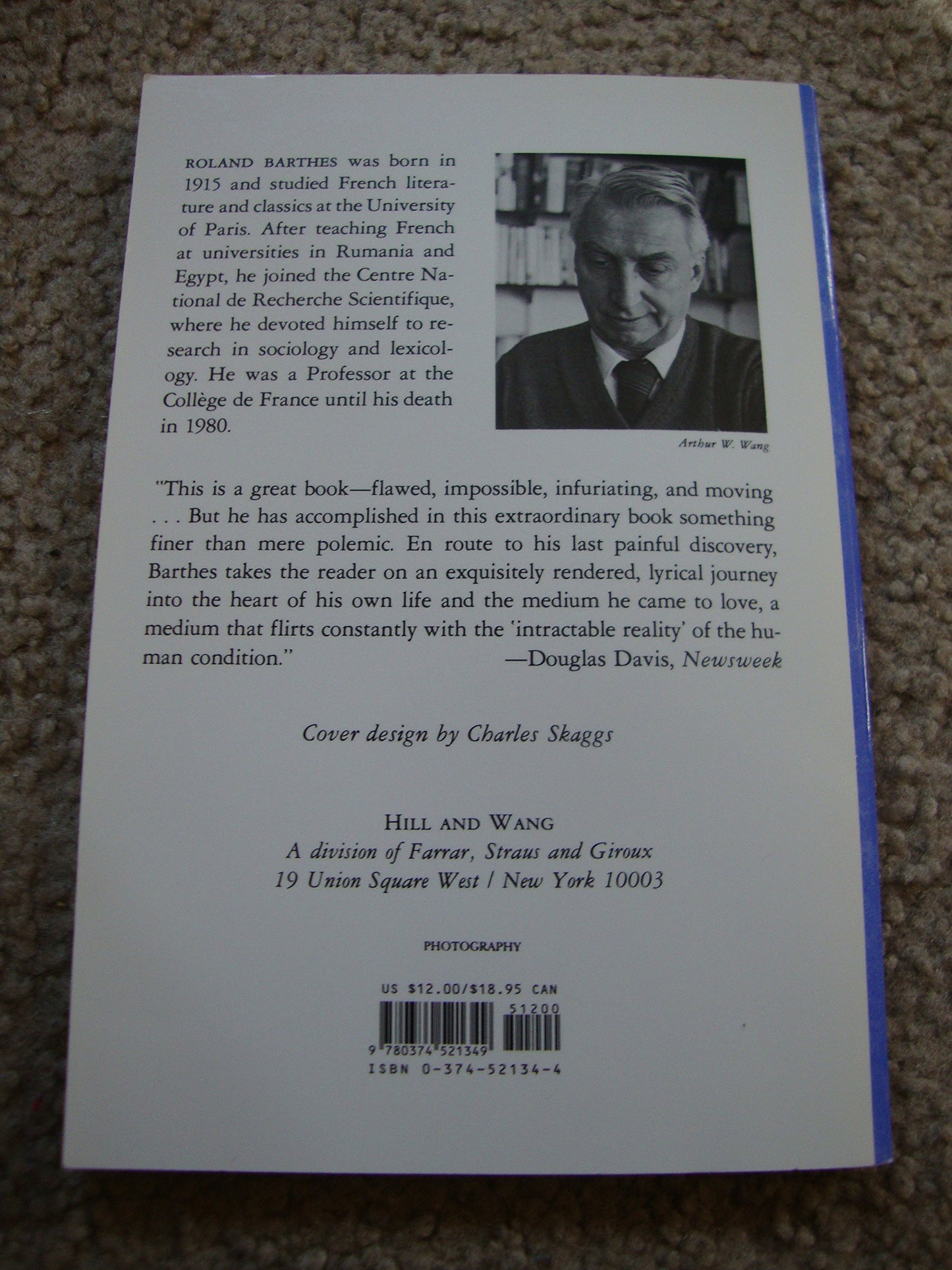 Camera Lucida: Reflections on Photography by Barthes, Roland