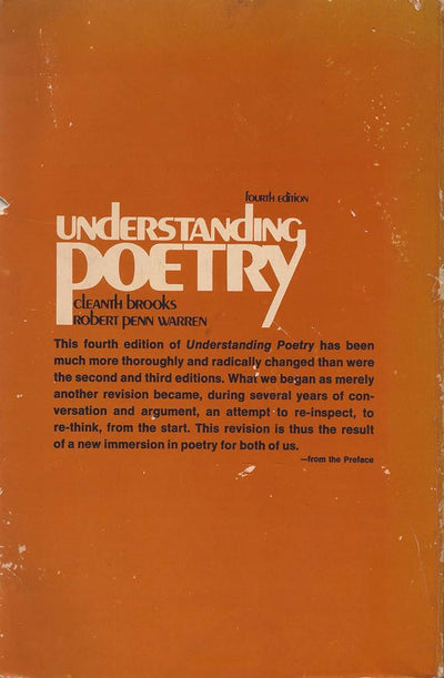 Understanding Poetry by Cleanth Brooks (Paperback)