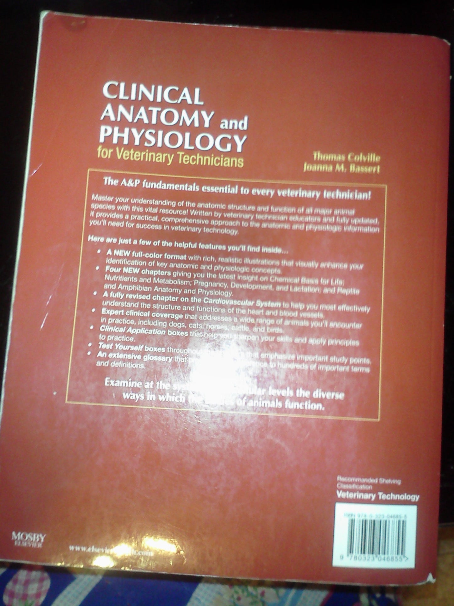Clinical Anatomy and Physiology for Veterinary Technicians