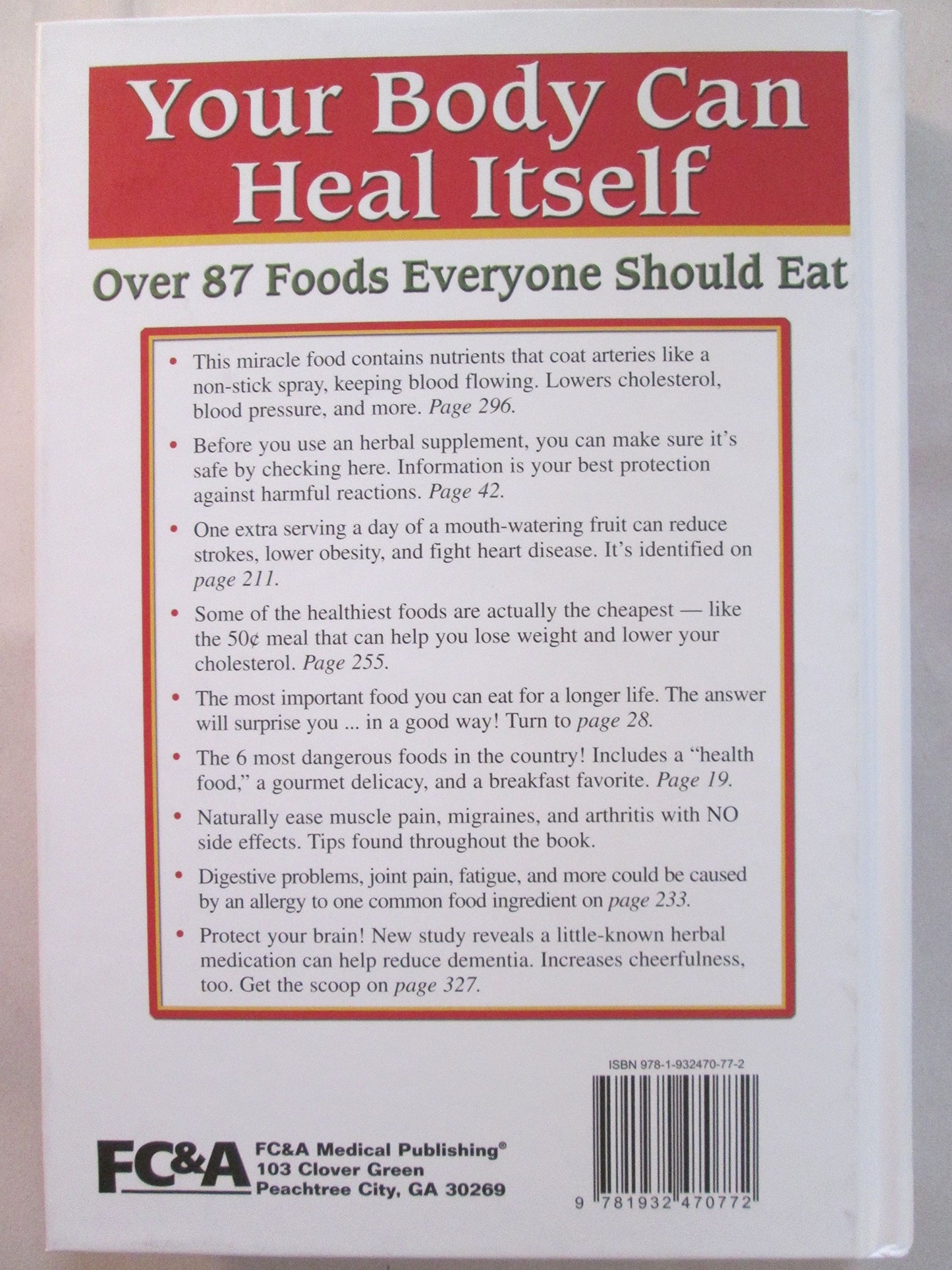 Your Body can Heal Itself, over 87 Foods Everyone Should Eat