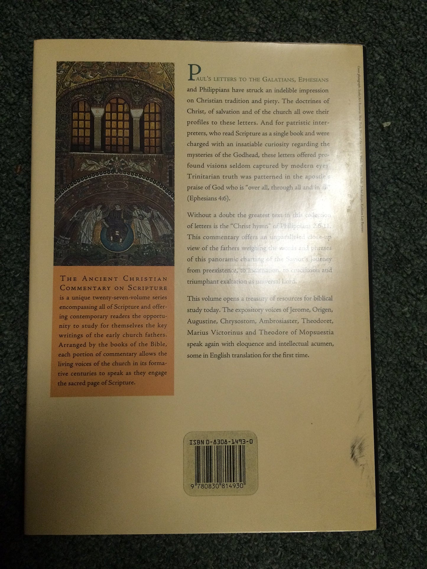 Galatians, Ephesians, Philippians (Ancient Christian Commentary on Scripture)