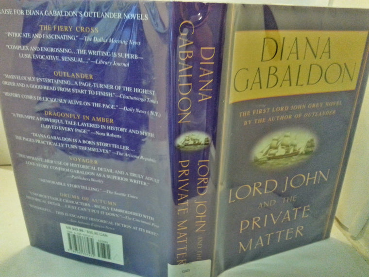 Lord John and the Private Matter — back cover