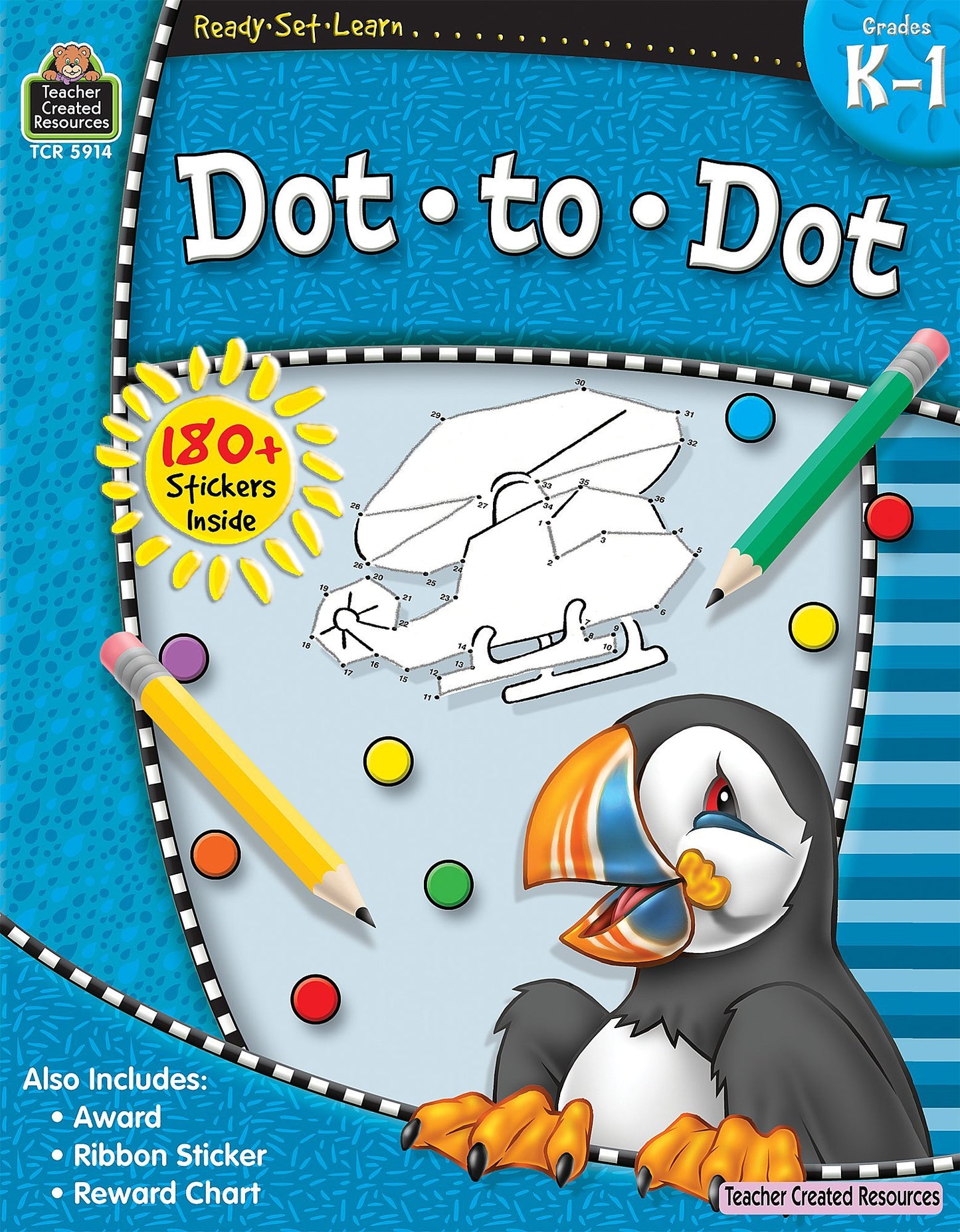 Dot to Dot Grades K-1 (Ready Set Learn)