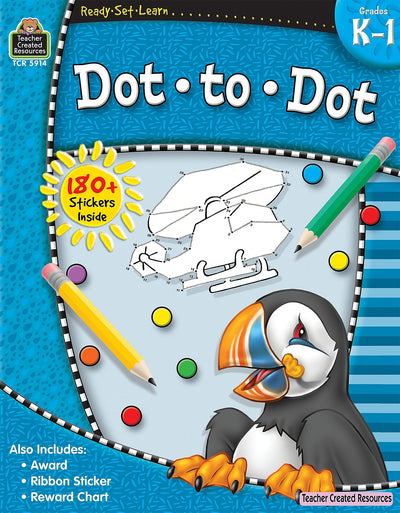 Dot to Dot Grades K-1 (Ready Set Learn)