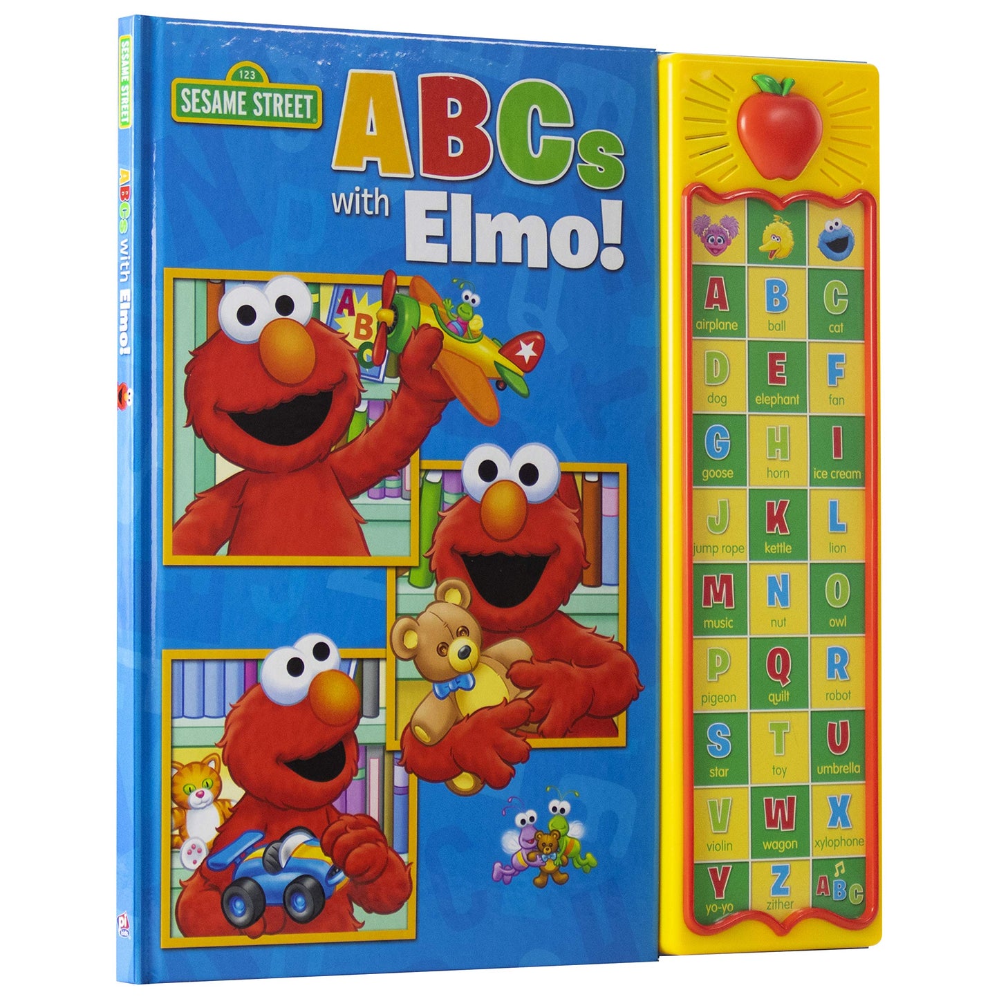 Sesame Street - ABCs with Elmo! 30 Button Sound Book - Great for Learning First Words and the Alphabet - PI Kids