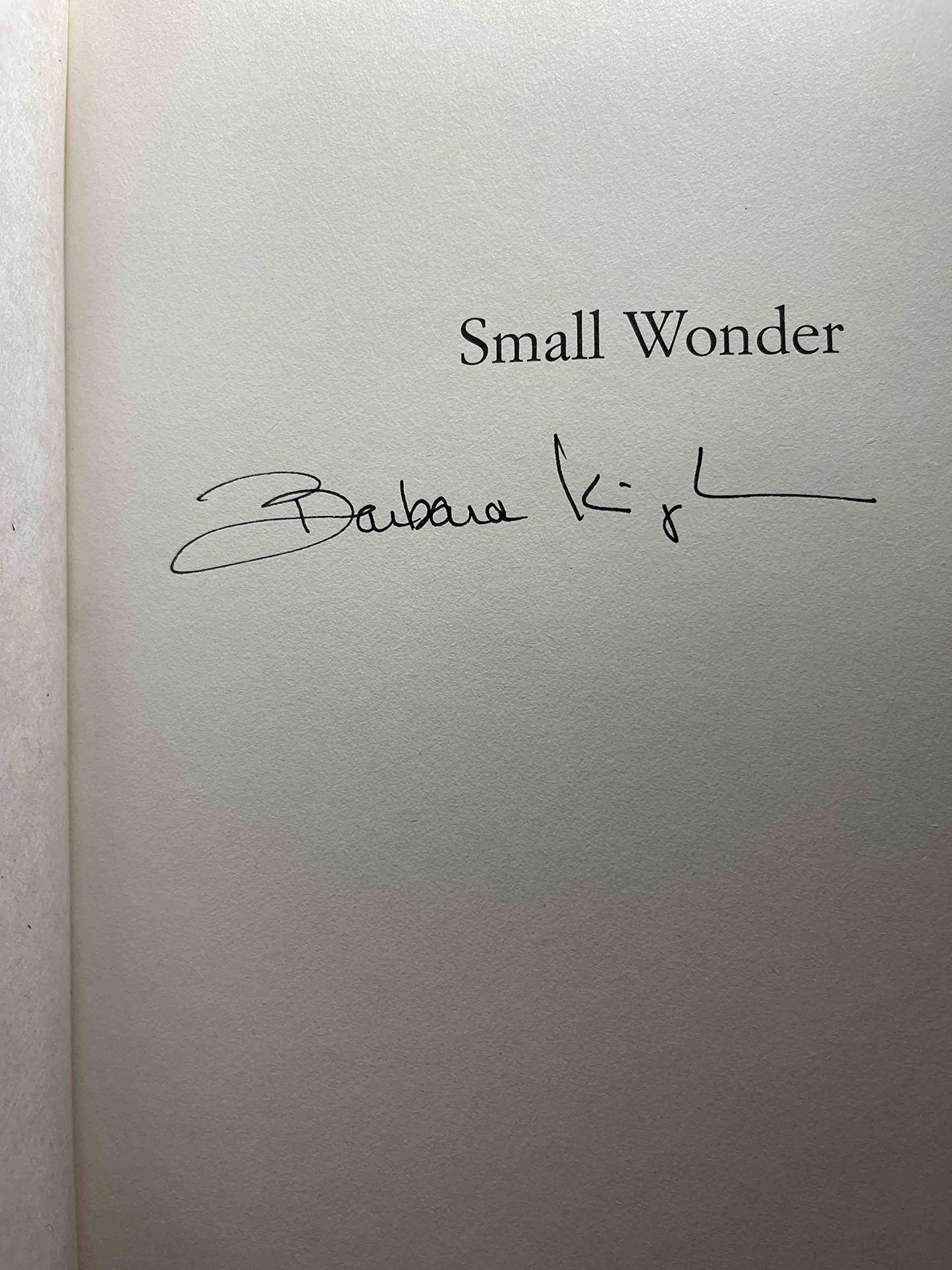 Small Wonder: Essays