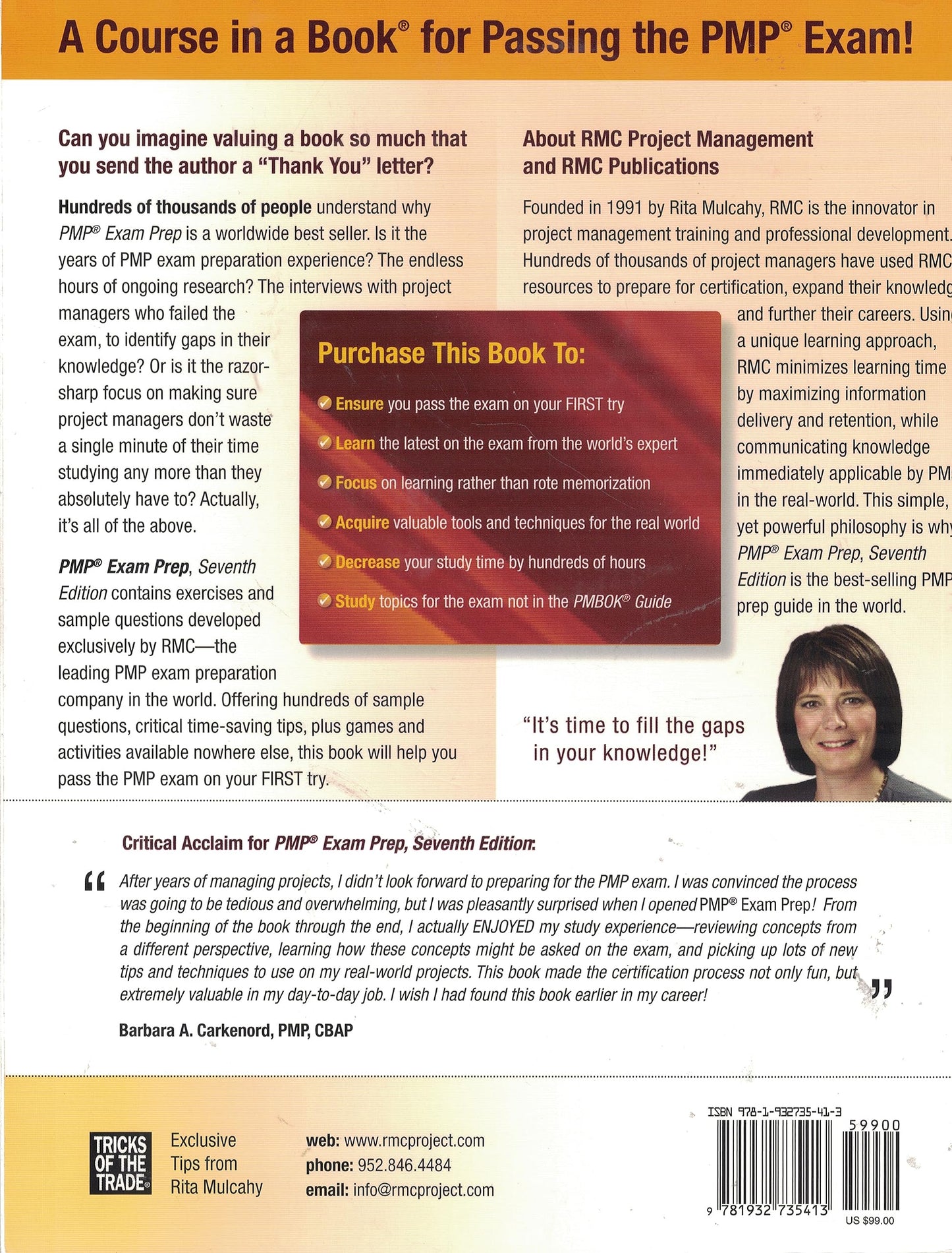 Rita Mulcahy's PMP Exam Prep: Rita's Course in a Book