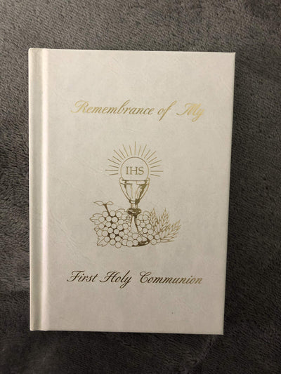 Remembrance of My First Holy Communion-Girl-White Edges: Marian Children's Mass Book