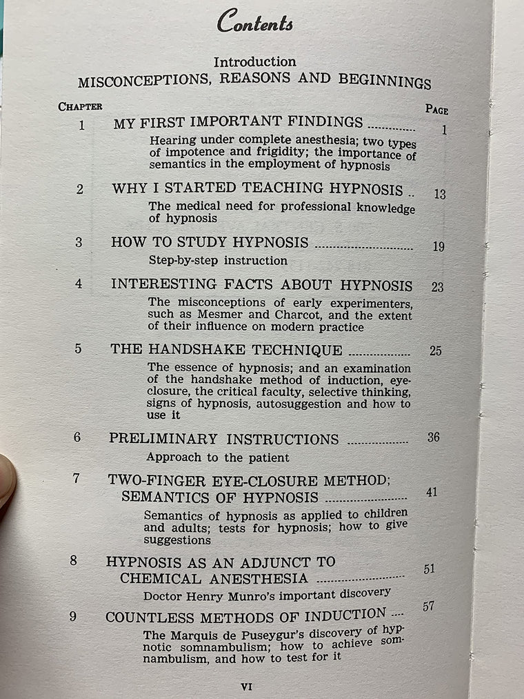 Hypnotherapy — back cover