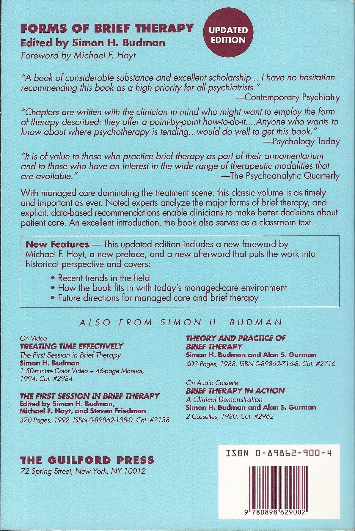 Forms of Brief Therapy