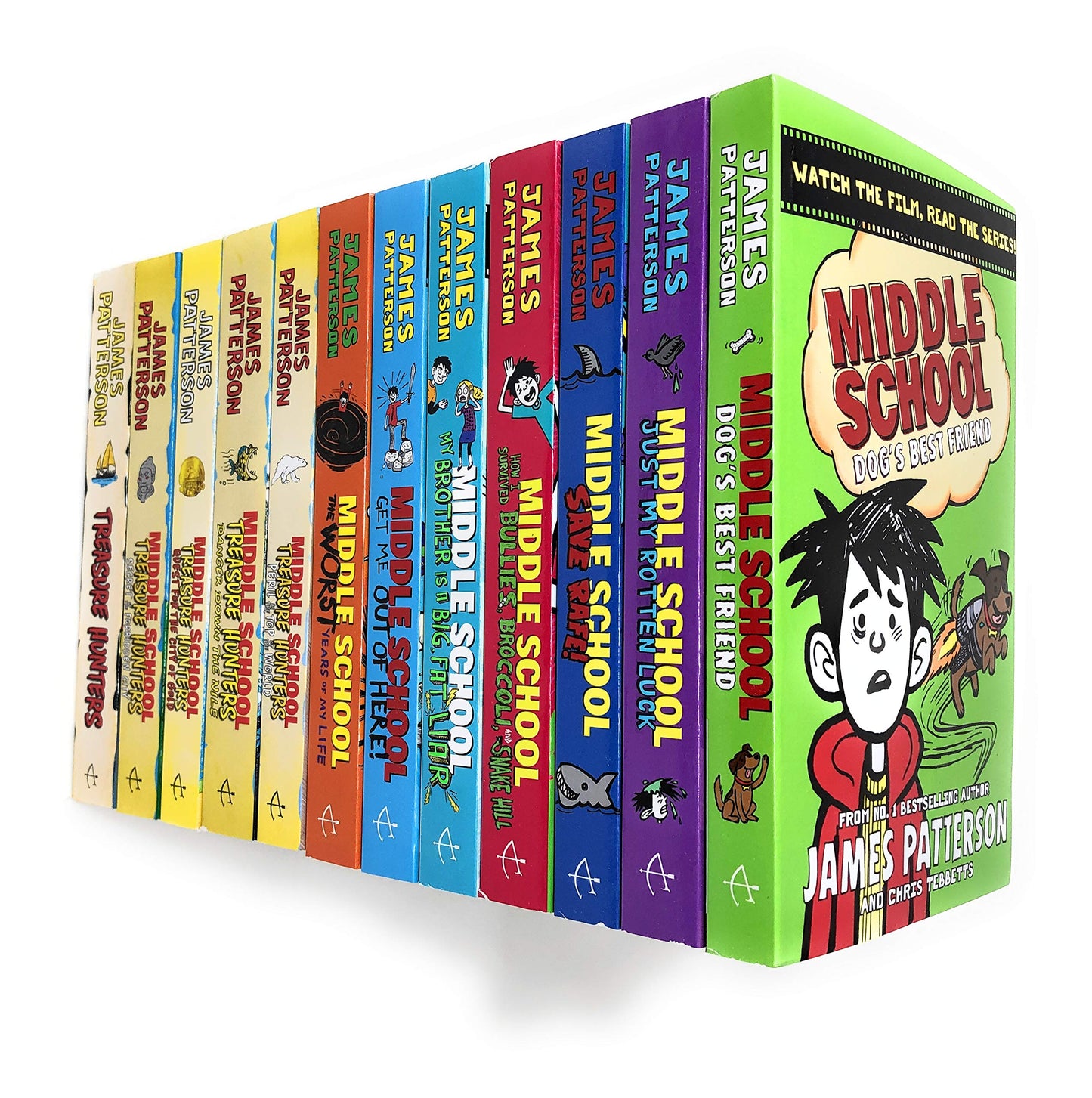 James Patterson Middle School and Treasure Hunters Collection 13 Books Set