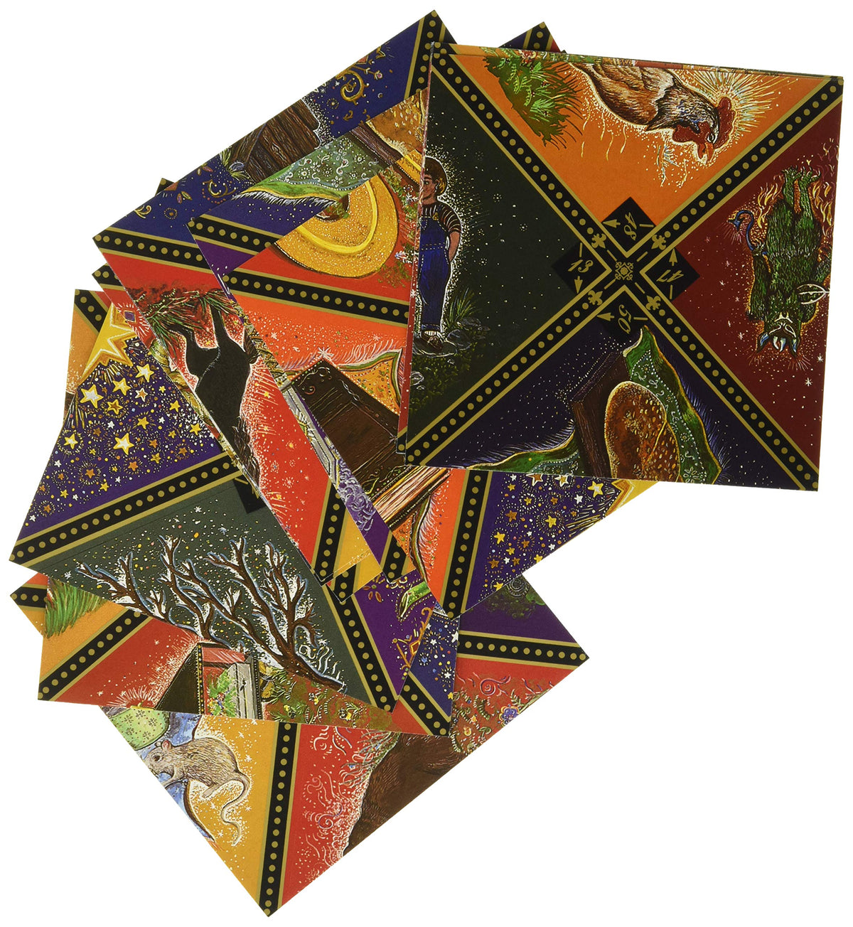 Russian Gypsy Fortune Telling Cards: A Beautiful Lacquer Art System with Twenty-Five Full-Color Images and Book