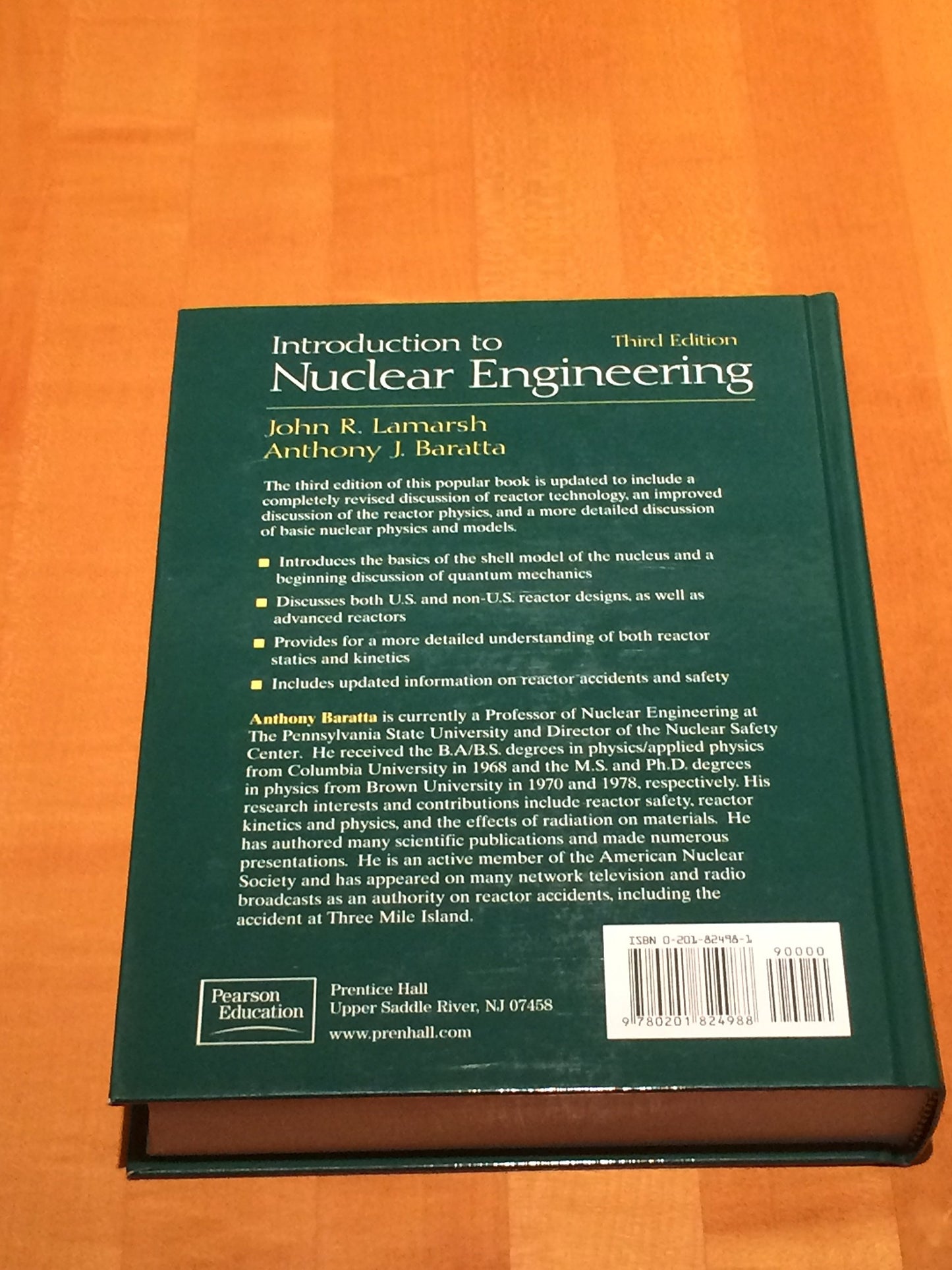 Introduction to Nuclear Engineering by Lamarsh, John R.