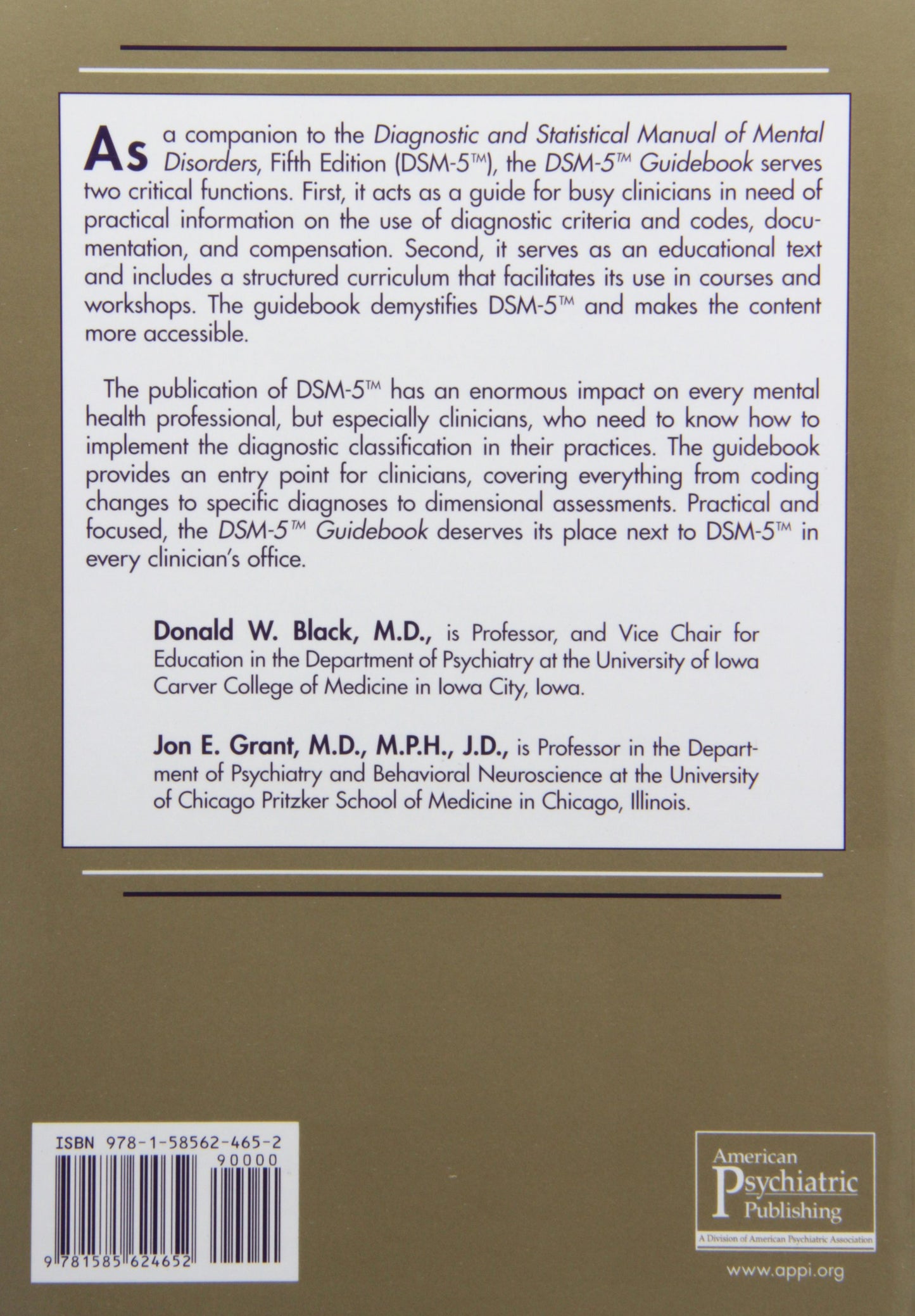DSM-5 Guidebook: The Essential Companion to the Diagnostic a