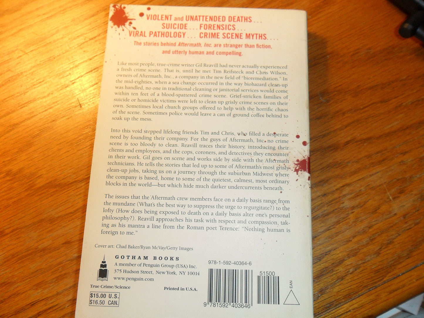 Aftermath, Inc.: Cleaning Up After Csi Goes Home