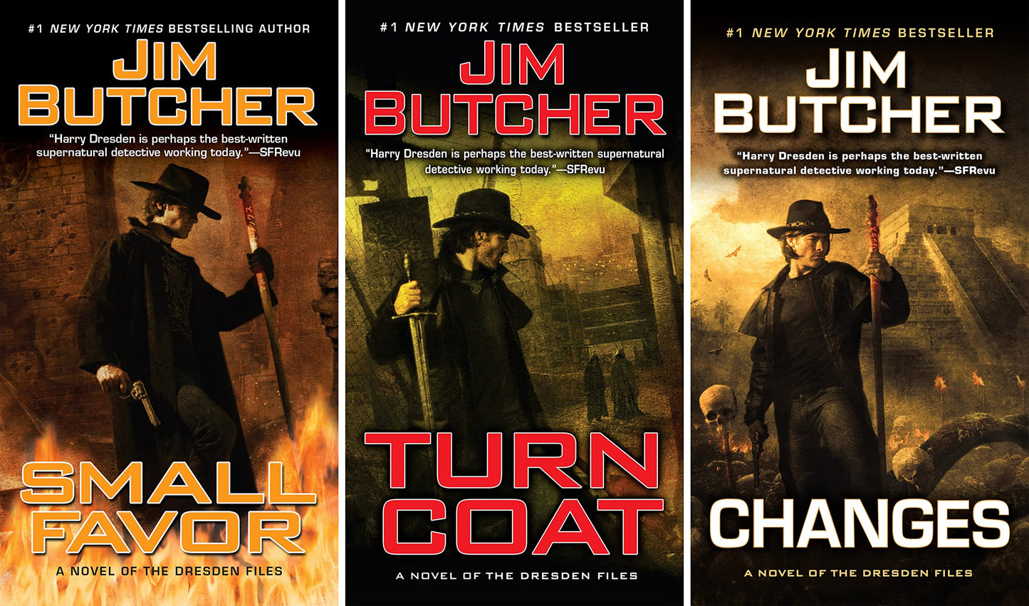The Dresden Files by Jim Butcher, Complete Series Set (Books 1-17)