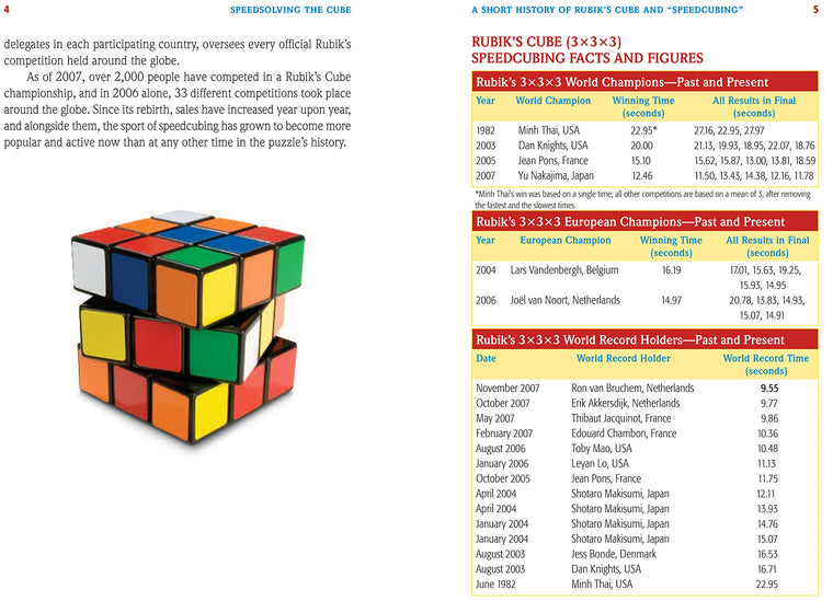 Speedsolving the Cube: Easy-to-Follow, Step-by-Step Instructions for Many Popular 3-D Puzzles — back cover