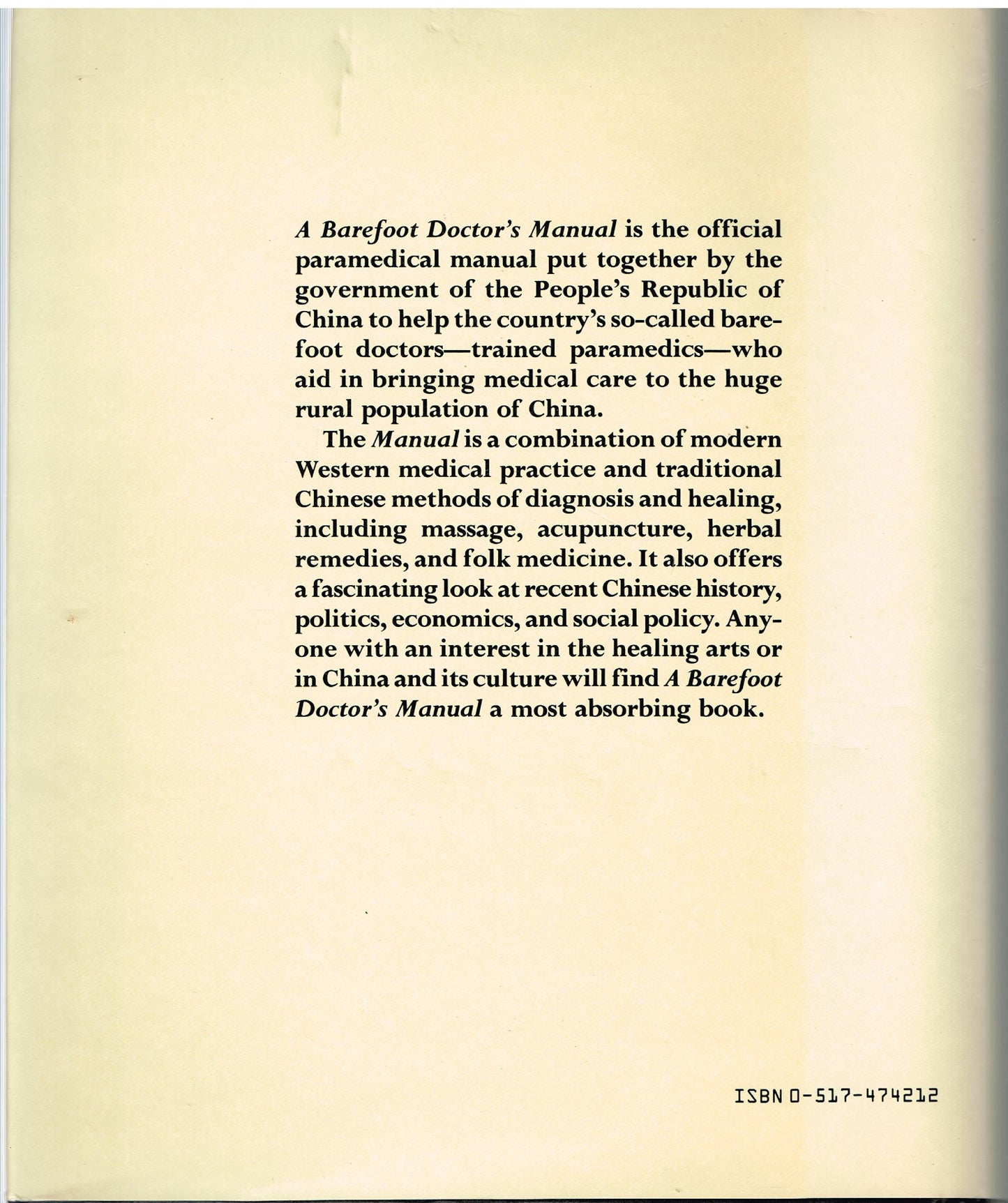 Barefoot Doctors Manual Prac C (Dhew Publication, No. (Nih)