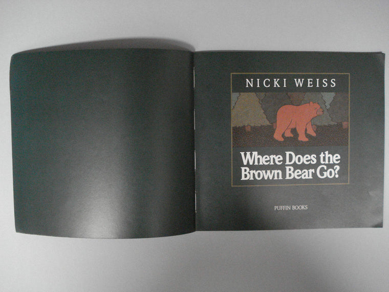 Where Does the Brown Bear Go? — back cover