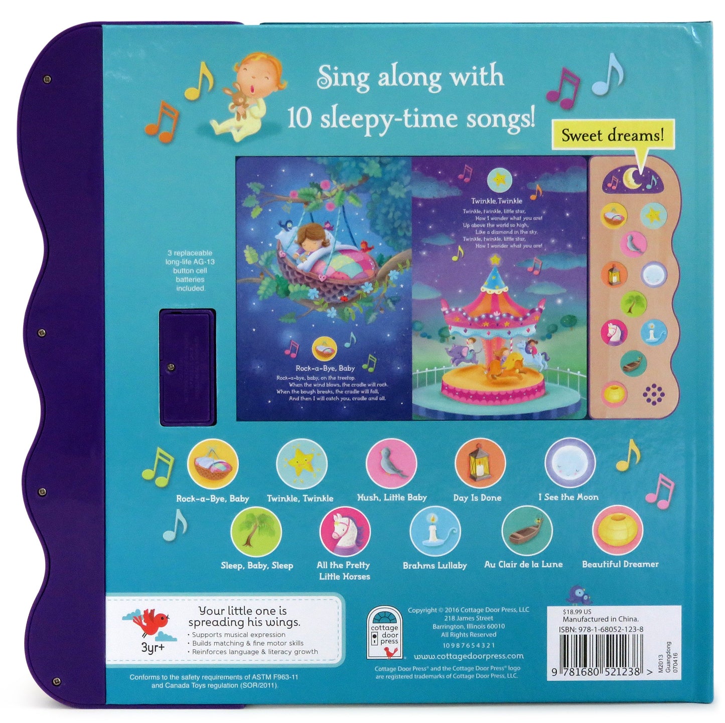 Bedtime Songs: 11-Button Interactive Children's Sound Book (