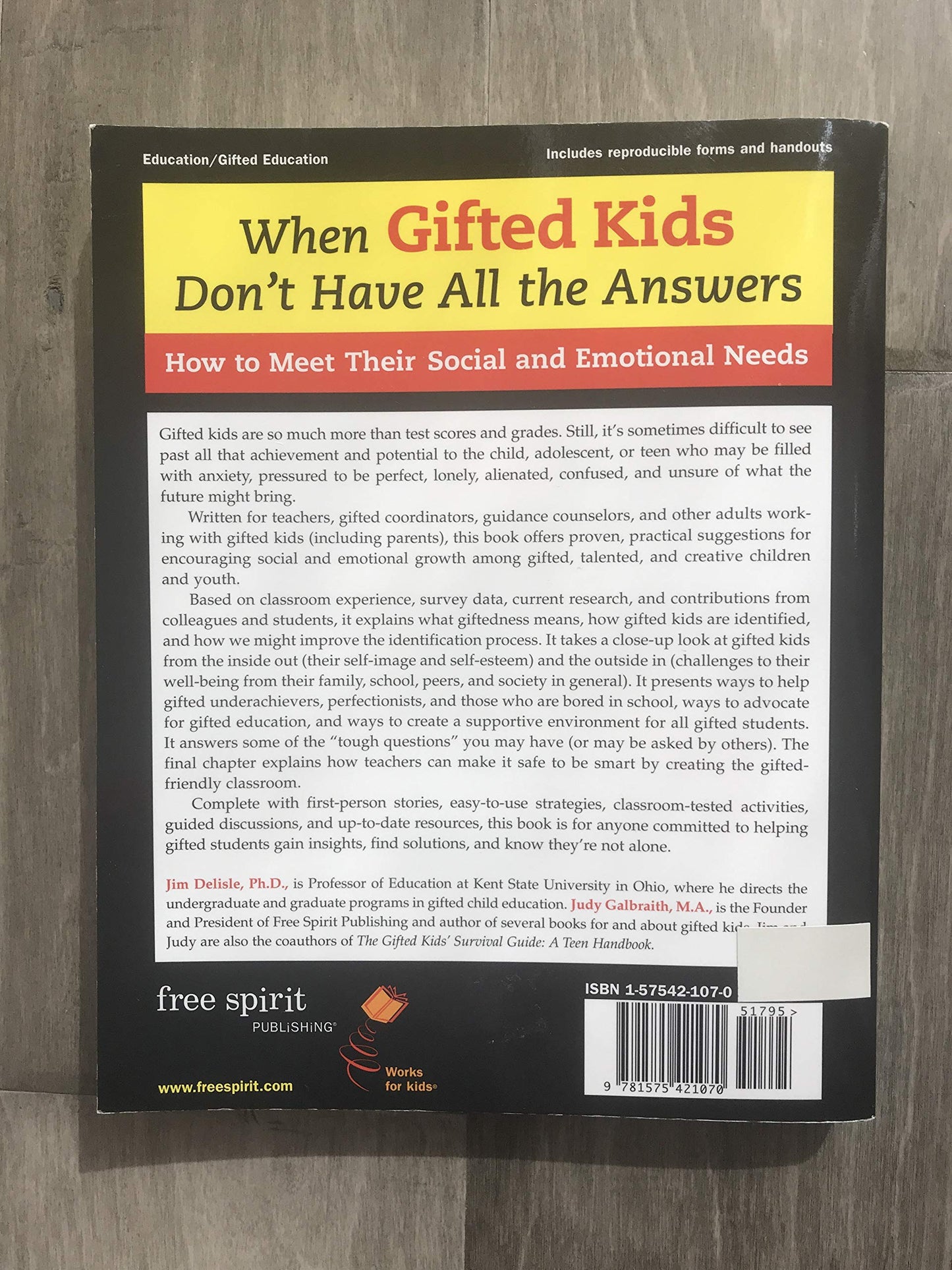 When Gifted Kids Don't Have All the Answers: How to Meet Their Social and Emotional Needs