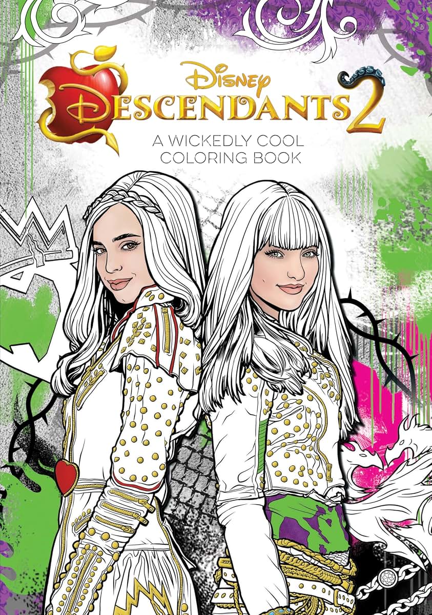 Descendants 2: A Wickedly Cool Coloring Book (Art of Coloring)
