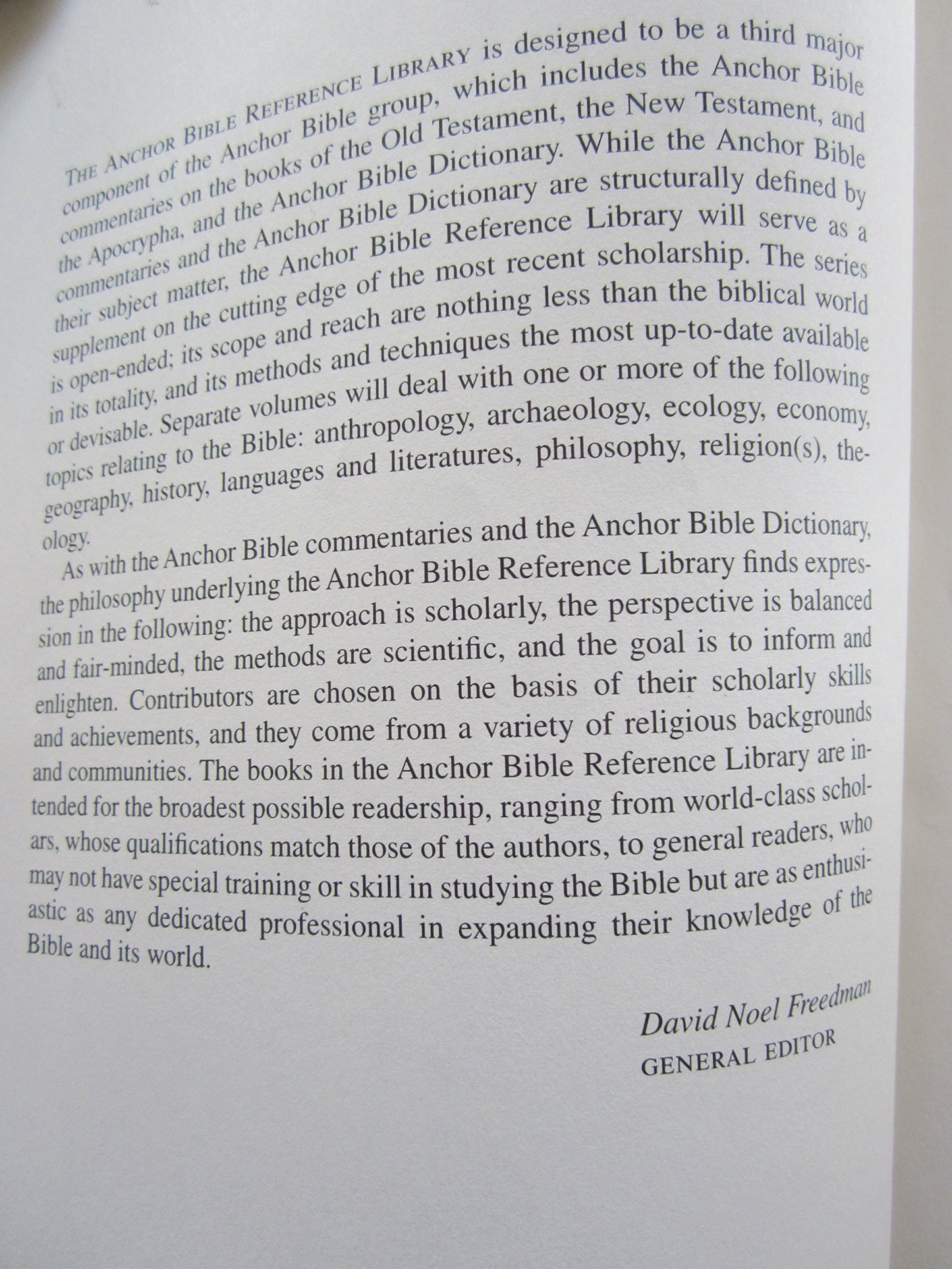 An Introduction to the New Testament (Anchor Bible Reference Library)