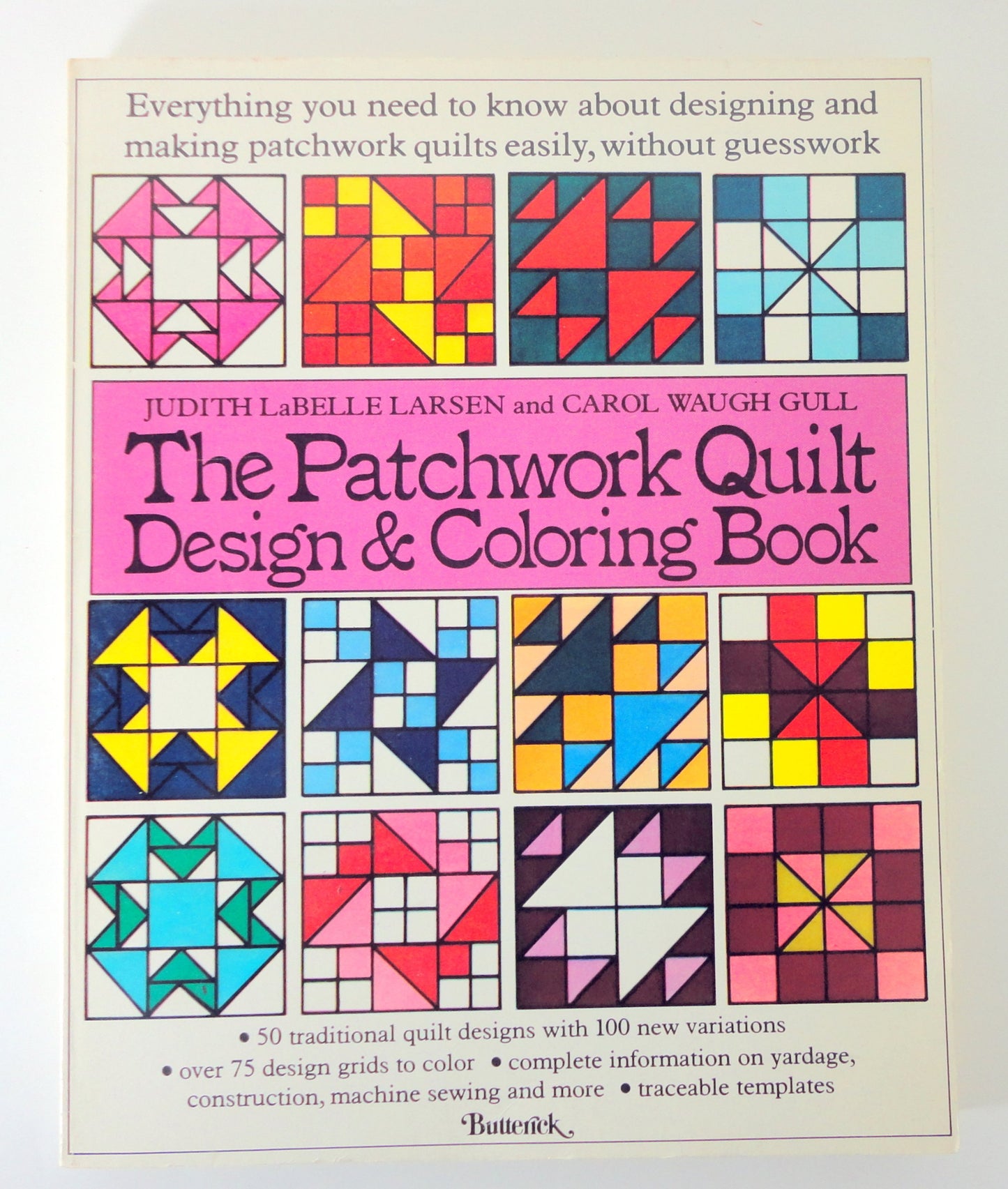 The patchwork quilt design & coloring book