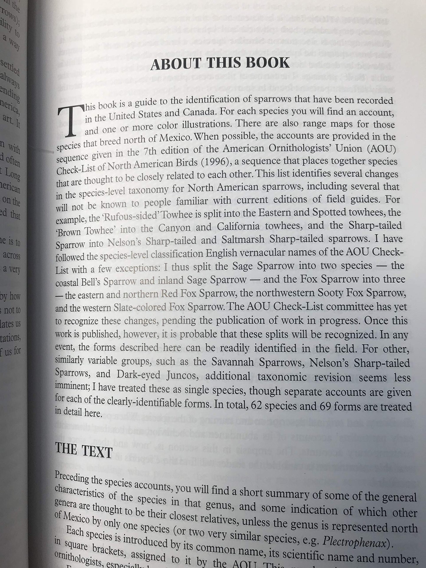 A Guide to the Identification and Natural History of the Sparrows of the United States and Canada