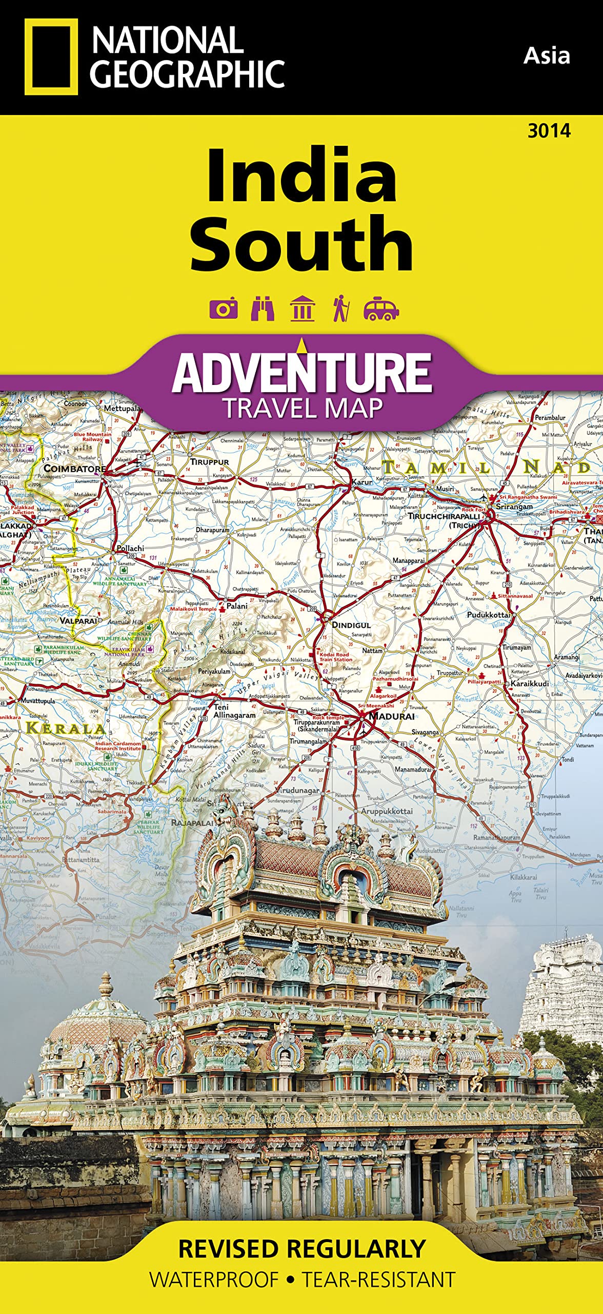 India South Map (National Geographic Adventure Map, 3014)