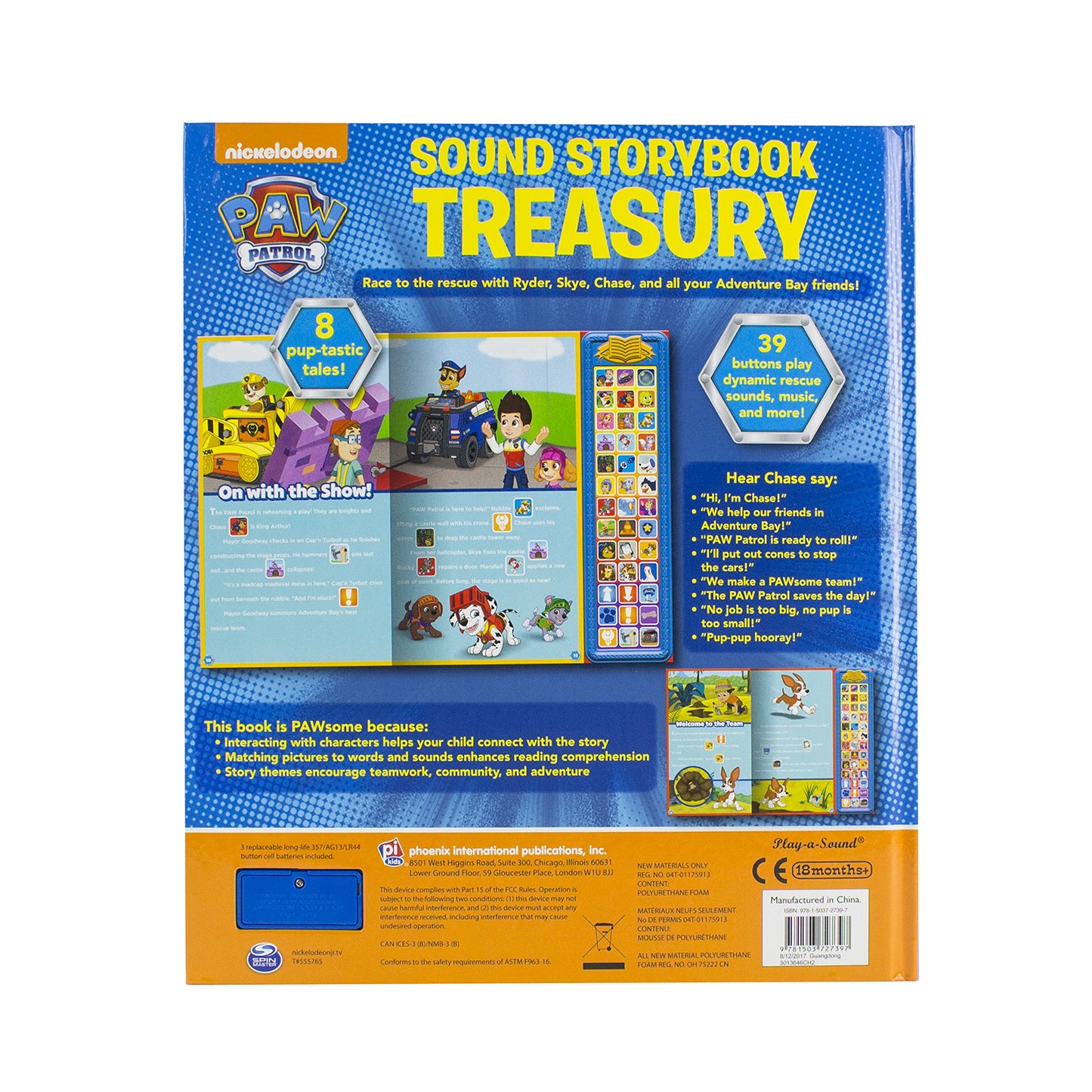 Nickelodeon Paw Patrol Sound Storybook Treasury - PI Kids