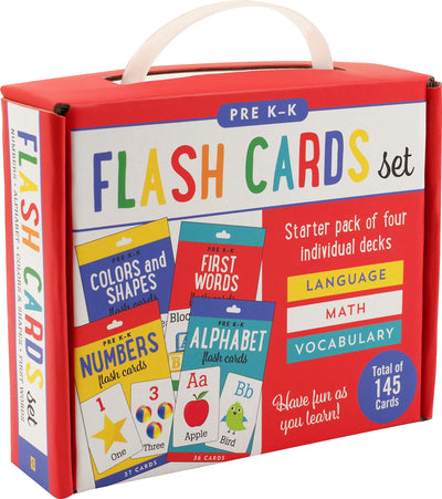 Flash Cards Value Pack - Set of 4 (Alphabet, First Words, Numbers, Colors & Shapes)