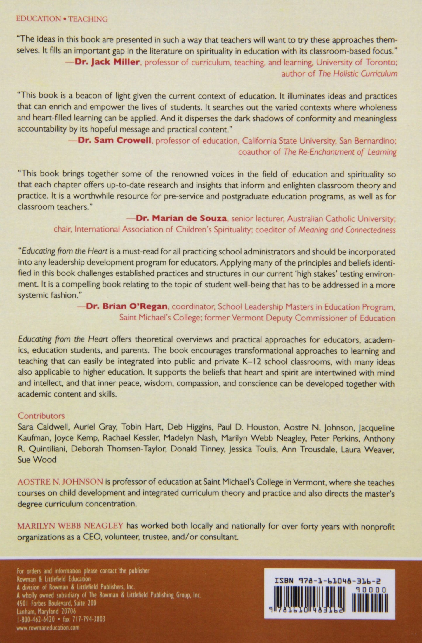 Educating from the Heart: Theoretical and Practical Approaches to Transforming Education