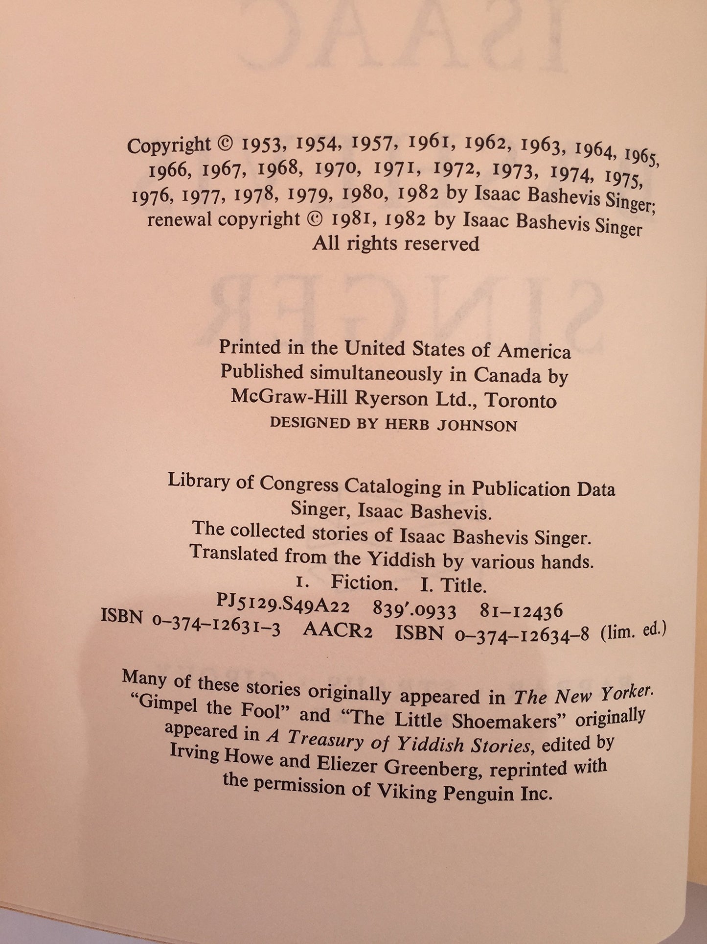 The Collected Stories of Isaac Bashevis Singer (English and Yiddish Edition)